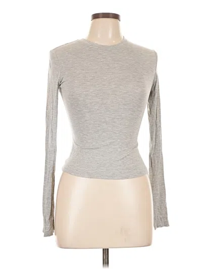 Pre-owned Assorted Brands Long Sleeve T-shirt In Gray