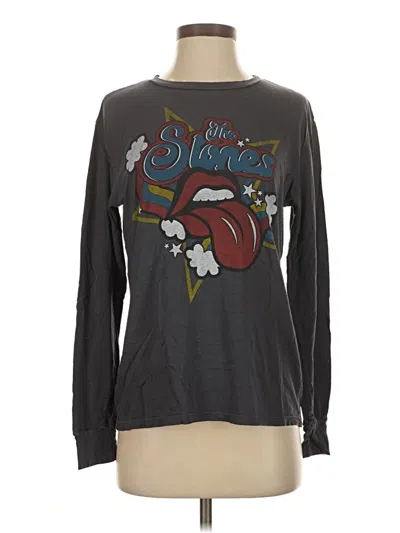 Pre-owned Assorted Brands Long Sleeve T-shirt In Gray