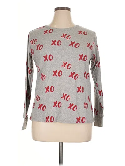 Pre-owned Assorted Brands Long Sleeve T-shirt In Gray