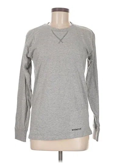 Pre-owned Assorted Brands Long Sleeve T-shirt In Gray