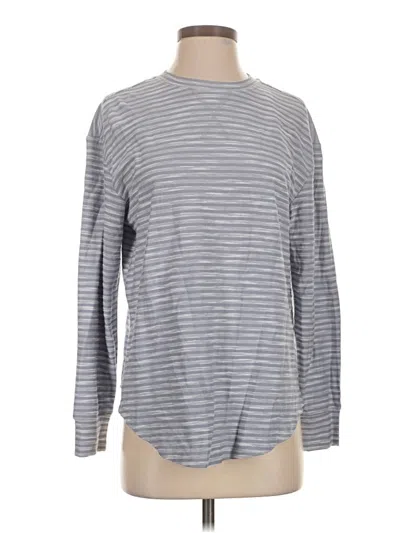 Pre-owned Assorted Brands Long Sleeve T-shirt In Gray