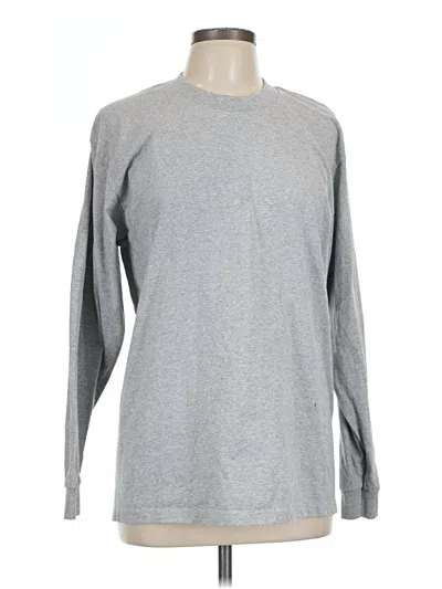Pre-owned Assorted Brands Long Sleeve T-shirt In Gray