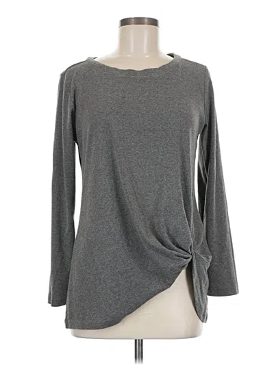 Pre-owned Assorted Brands Long Sleeve T-shirt In Gray