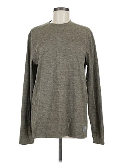 Pre-owned Assorted Brands Long Sleeve T-shirt In Gray