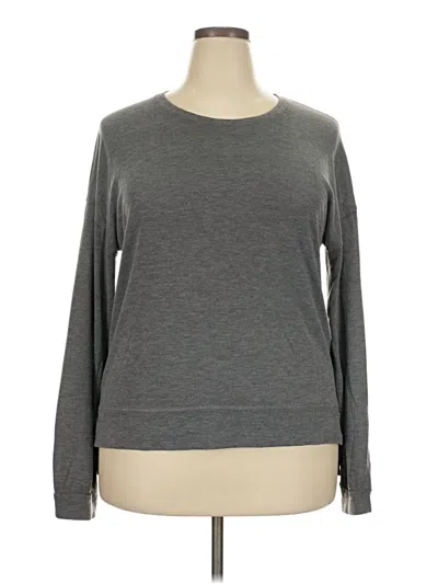 Pre-owned Assorted Brands Long Sleeve T-shirt In Gray