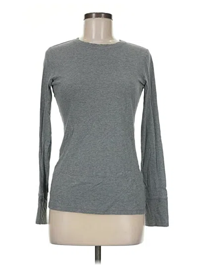 Pre-owned Assorted Brands Long Sleeve T-shirt In Gray