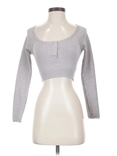 Pre-owned Assorted Brands Long Sleeve T-shirt In Gray