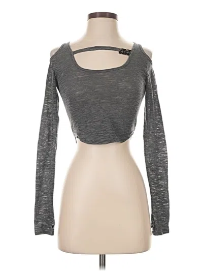 Pre-owned Assorted Brands Long Sleeve T-shirt In Gray