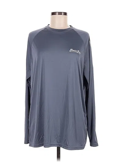 Pre-owned Assorted Brands Long Sleeve T-shirt In Gray