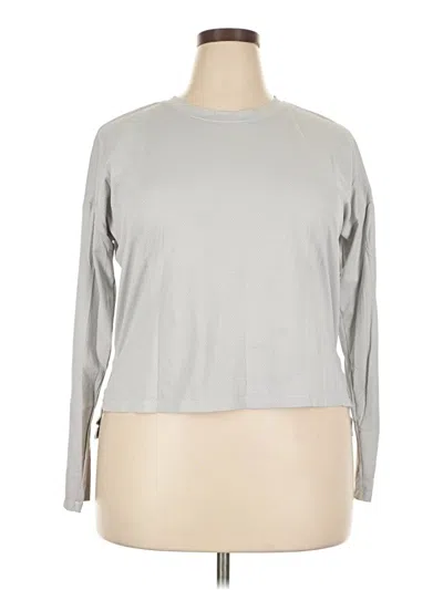 Pre-owned Assorted Brands Long Sleeve T-shirt In Gray