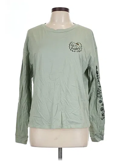 Pre-owned Assorted Brands Long Sleeve T-shirt In Green