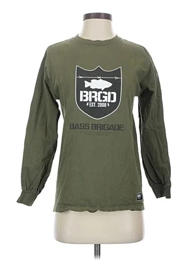 Pre-owned Assorted Brands Long Sleeve T-shirt In Green