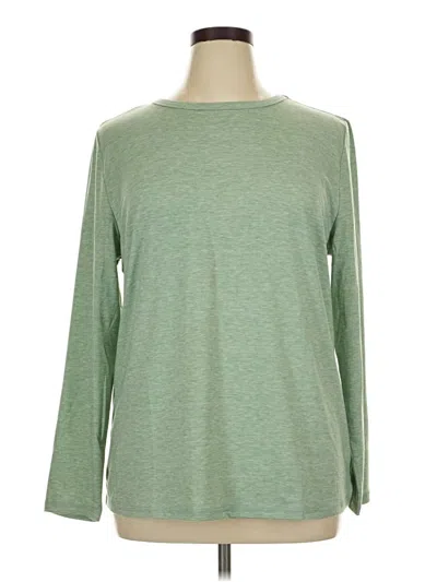 Pre-owned Assorted Brands Long Sleeve T-shirt In Green