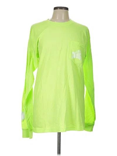 Pre-owned Assorted Brands Long Sleeve T-shirt In Green