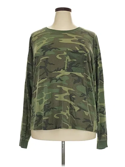 Pre-owned Assorted Brands Long Sleeve T-shirt In Green