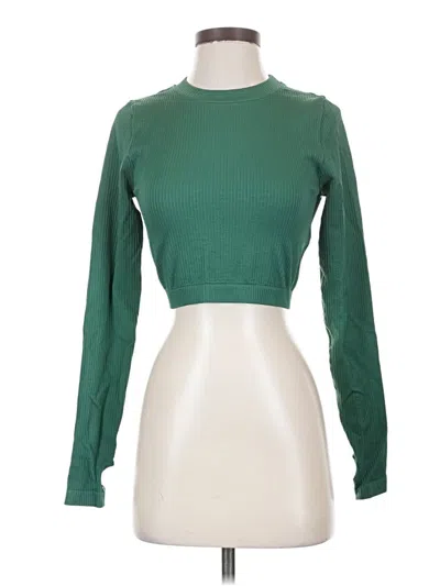 Pre-owned Assorted Brands Long Sleeve T-shirt In Green