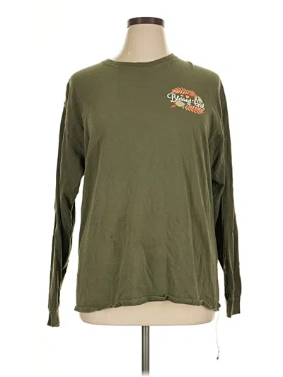 Pre-owned Assorted Brands Long Sleeve T-shirt In Green