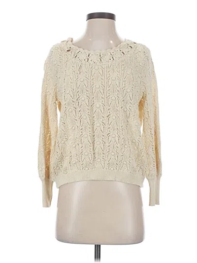 Pre-owned Assorted Brands Long Sleeve T-shirt In Ivory