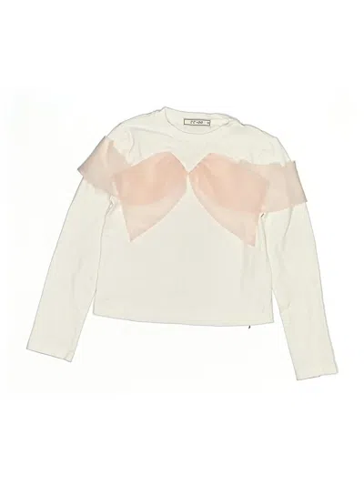 Pre-owned Assorted Brands Kids' Long Sleeve T-shirt In Ivory