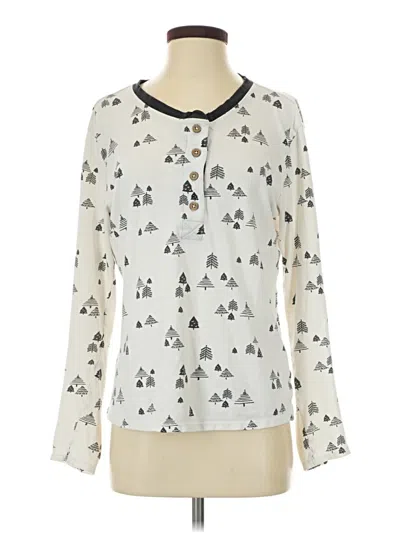Pre-owned Assorted Brands Long Sleeve T-shirt In Ivory