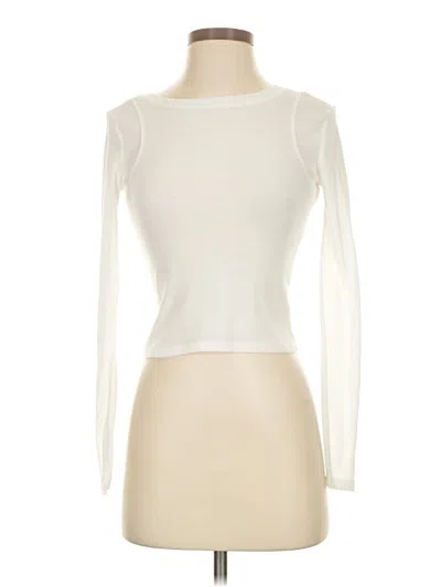 Pre-owned Assorted Brands Long Sleeve T-shirt In Ivory