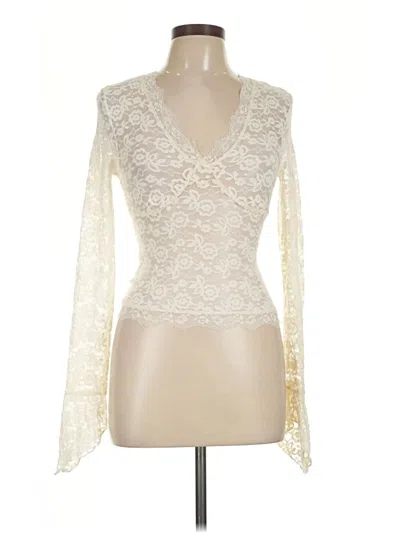 Pre-owned Assorted Brands Long Sleeve T-shirt In Ivory