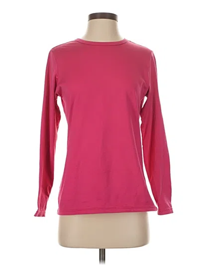 Pre-owned Assorted Brands Long Sleeve T-shirt In Pink
