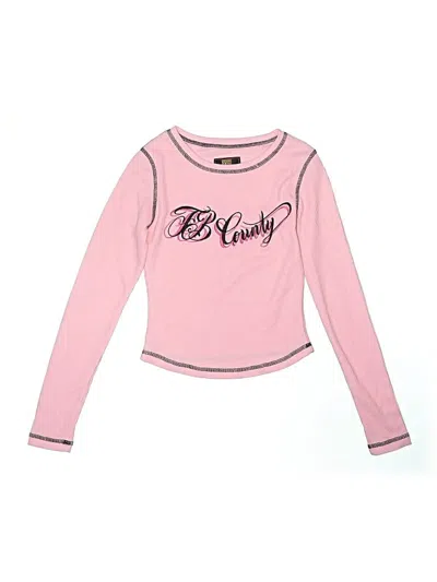 Pre-owned Assorted Brands Kids' Long Sleeve T-shirt In Pink