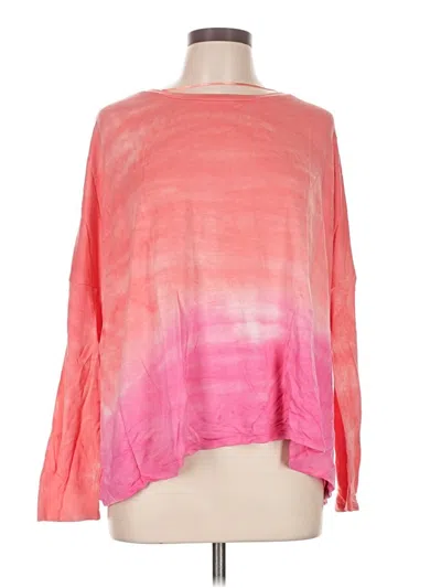 Pre-owned Assorted Brands Long Sleeve T-shirt In Pink
