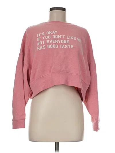 Pre-owned Assorted Brands Long Sleeve T-shirt In Pink