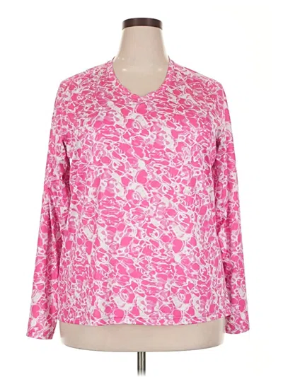 Pre-owned Assorted Brands Long Sleeve T-shirt In Pink