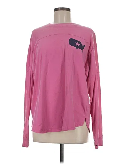 Pre-owned Assorted Brands Long Sleeve T-shirt In Pink