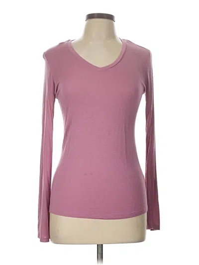 Pre-owned Assorted Brands Long Sleeve T-shirt In Pink