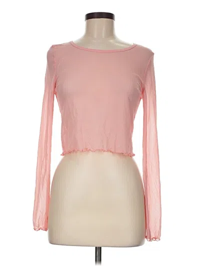 Pre-owned Assorted Brands Long Sleeve T-shirt In Pink