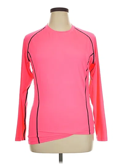 Pre-owned Assorted Brands Long Sleeve T-shirt In Pink