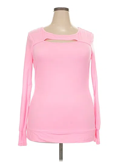 Pre-owned Assorted Brands Long Sleeve T-shirt In Pink