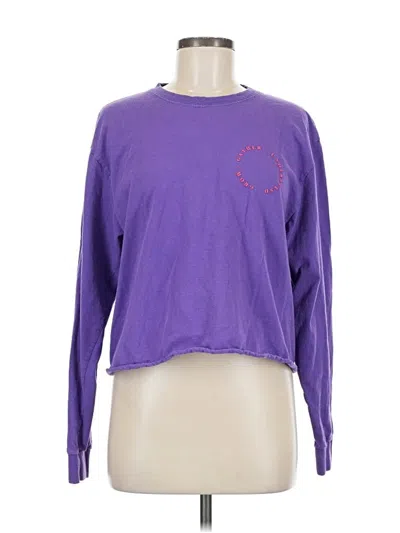 Pre-owned Assorted Brands Long Sleeve T-shirt In Purple