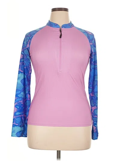 Pre-owned Assorted Brands Long Sleeve T-shirt In Purple