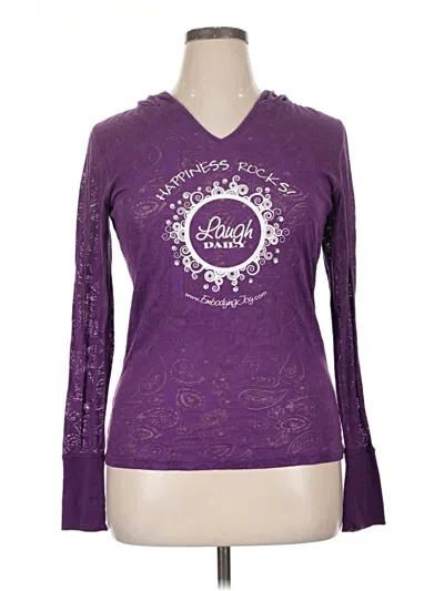 Pre-owned Assorted Brands Long Sleeve T-shirt In Purple