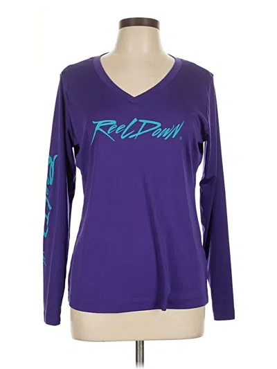 Pre-owned Assorted Brands Long Sleeve T-shirt In Purple