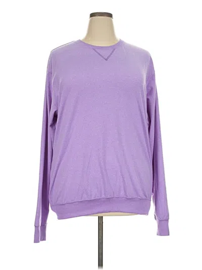 Pre-owned Assorted Brands Long Sleeve T-shirt In Purple