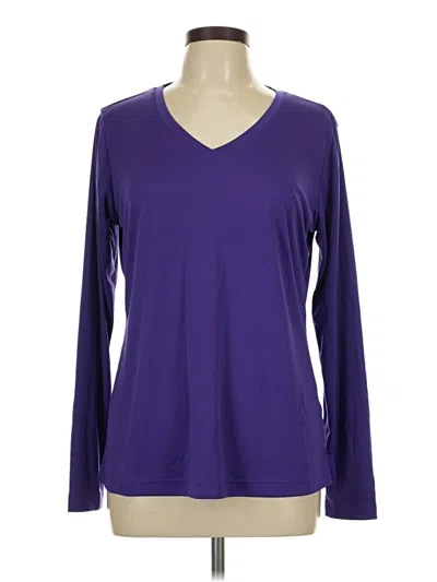 Pre-owned Assorted Brands Long Sleeve T-shirt In Purple