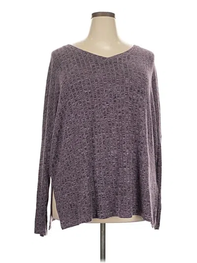 Pre-owned Assorted Brands Long Sleeve T-shirt In Purple
