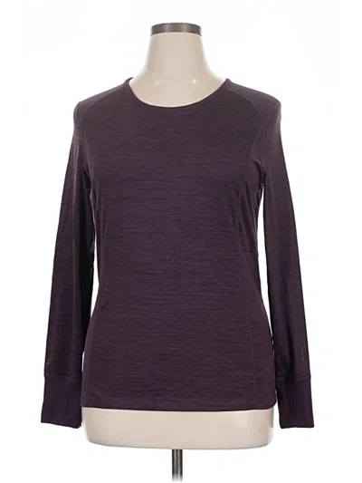 Pre-owned Assorted Brands Long Sleeve T-shirt In Purple