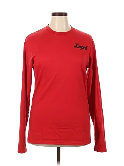 Pre-owned Assorted Brands Long Sleeve T-shirt In Red