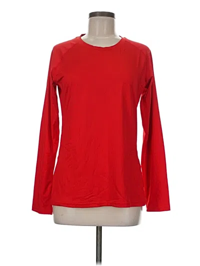 Pre-owned Assorted Brands Long Sleeve T-shirt In Red