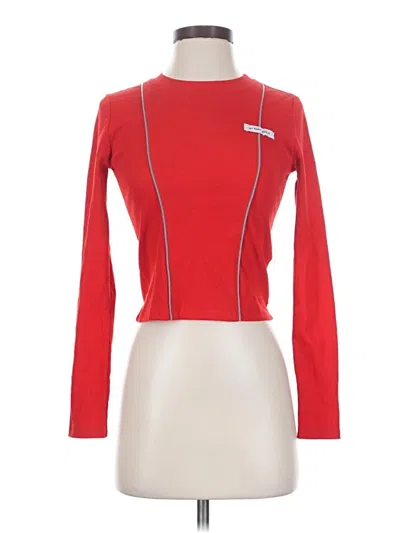 Pre-owned Assorted Brands Long Sleeve T-shirt In Red