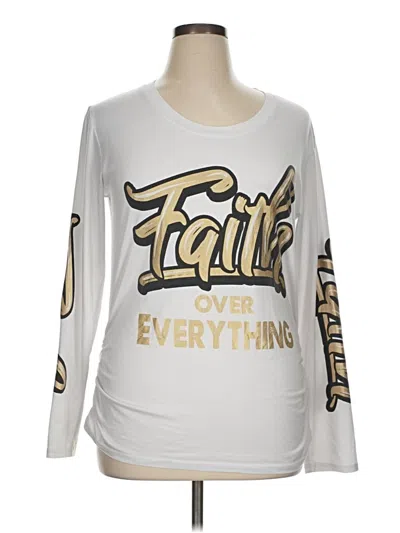 Pre-owned Assorted Brands Long Sleeve T-shirt In Silver