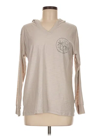 Pre-owned Assorted Brands Long Sleeve T-shirt In Tan