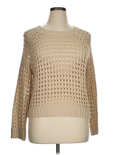 Pre-owned Assorted Brands Long Sleeve T-shirt In Tan